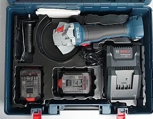 100mm Máy mài góc dùng pin 18V Bosch GWS 18V-8 Set (2 Pin 4.0Ah, 1 Sạc)
