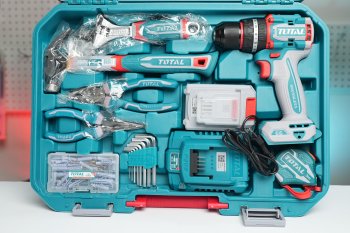 Bộ máy khoan động lực dùng pin 20V Total THKTHP11652 (165 món phụ kiện)