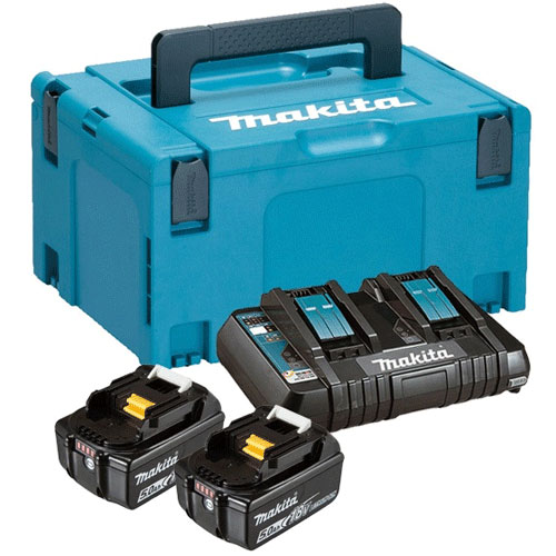 Bộ sạc và 2 pin Makpac Makita 197629-2 (18V 5.0Ah)