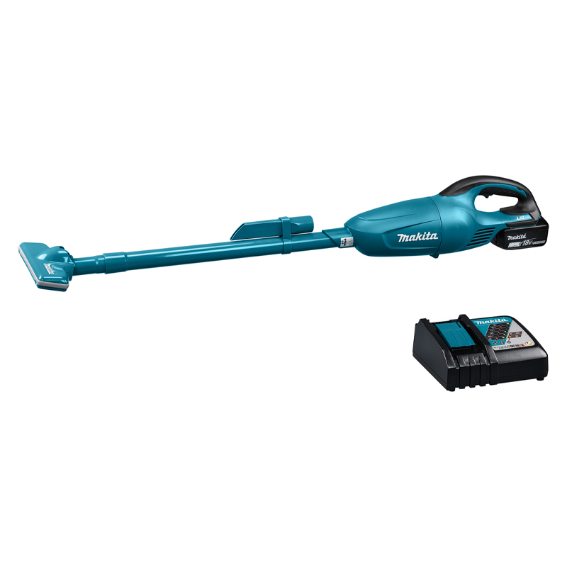 Máy hút bụi cầm tay dùng pin 18V Makita DCL180RT (1 Pin 5.0Ah, 1 Sạc nhanh)