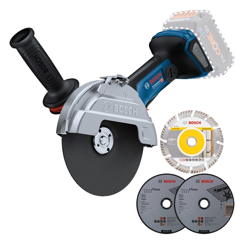 Máy mài góc dùng pin 18V Bosch GWS 18V-180 PC (Chưa Pin & Sạc)