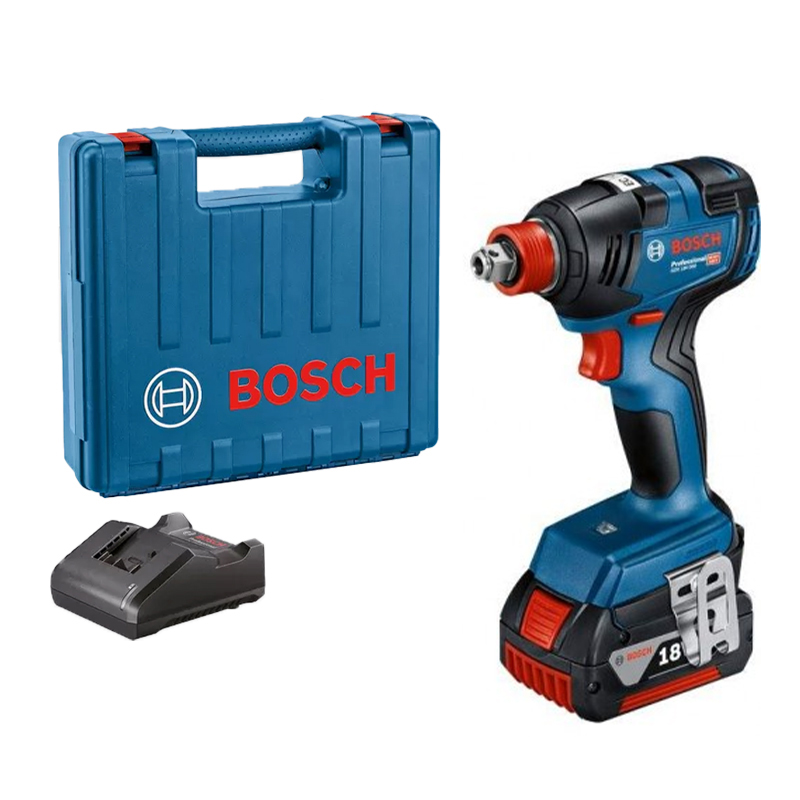 Máy siết Bulong và vặn vít dùng pin Bosch GDX 18V-200 Set (1 Pin 4.0Ah)