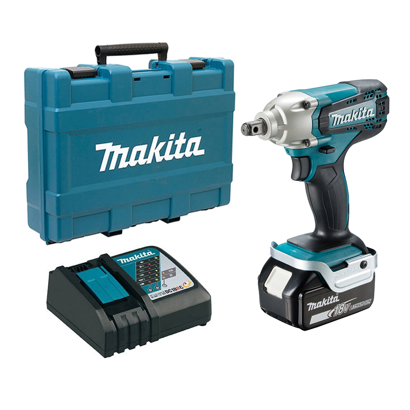 Máy vặn bu lông dùng pin 18V Makita DTW190FJX8 (1 Pin 3.0Ah & Sạc Nhanh)