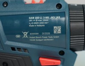 Thân Máy Khoan Động Lực Dùng Pin 18V Bosch GSB 183-LI (Chưa Pin & Sạc)
